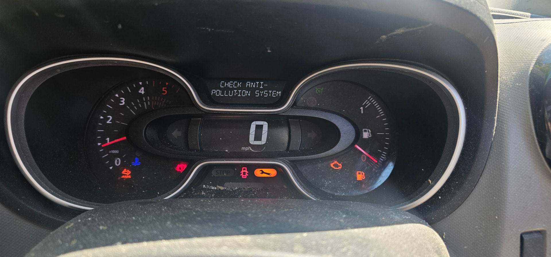 Customer dashboard warning before TorxTuning AdBlue work, job photo 10